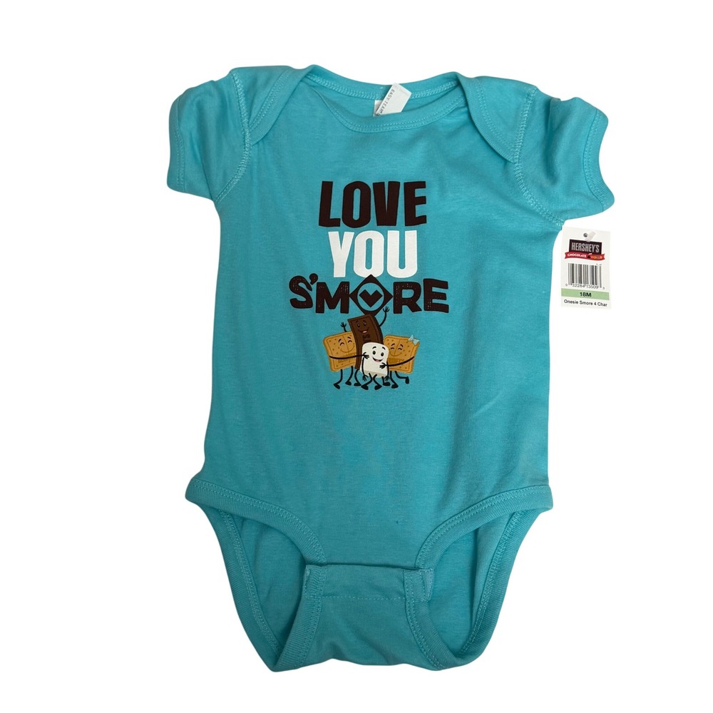 Hershey's Chocolate World‎ Love You S'more Baby Bodysuit 18M Blue Rabbit Skins
